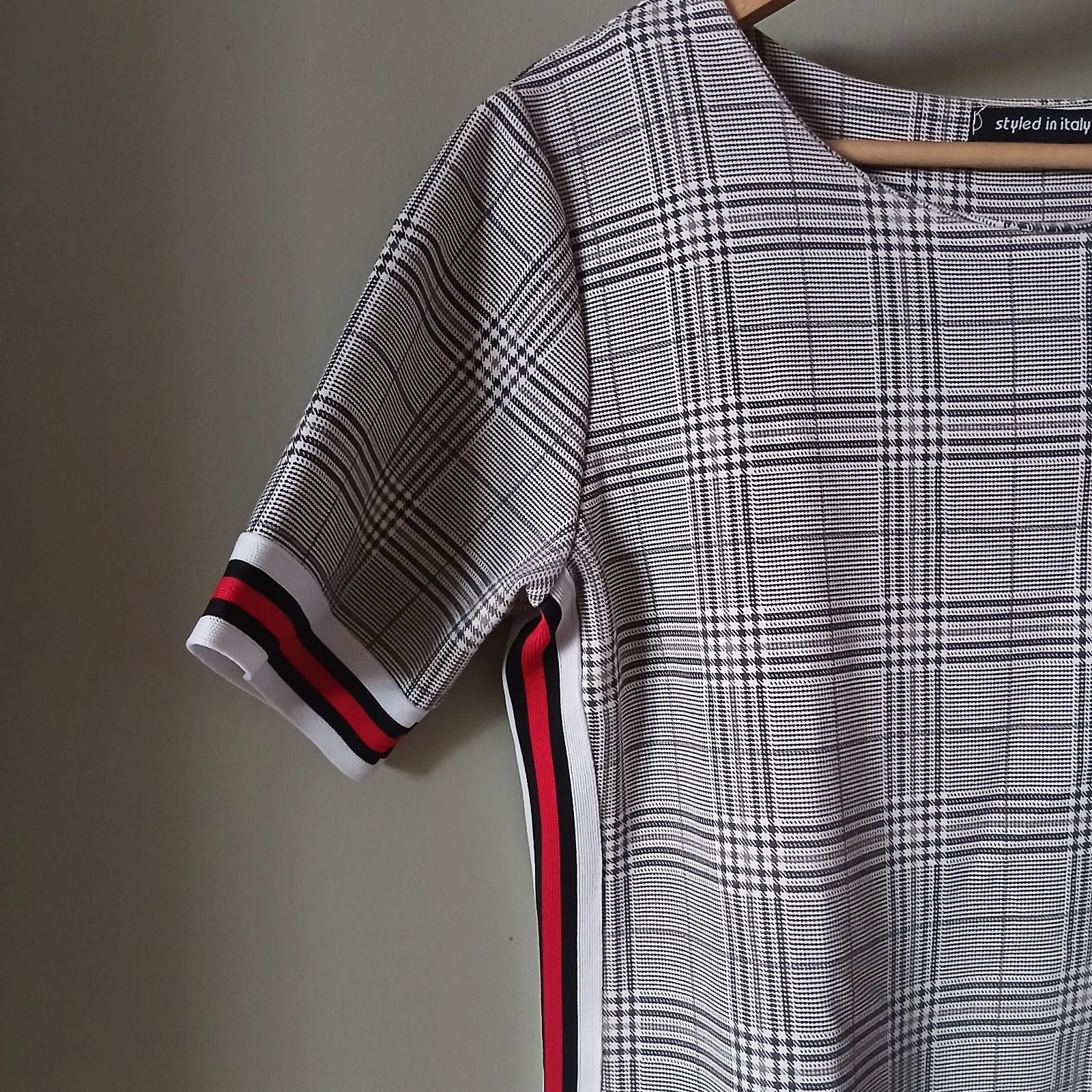 Vestido sudadera a cuadros estilo preppy-sporty chic - T.M/L – photo 4